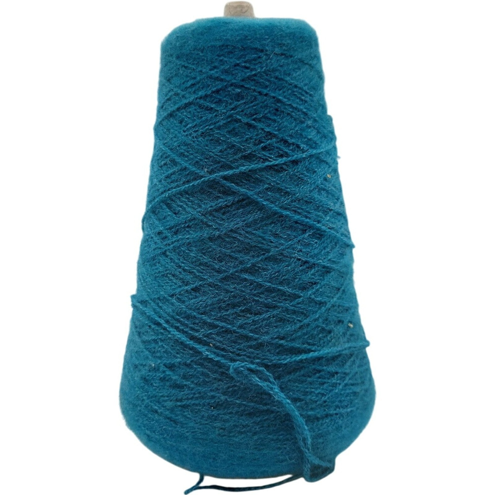 Vintage Templon 2/24 DK Teal Heather Cone Yarn Weaving Knitting S-79903