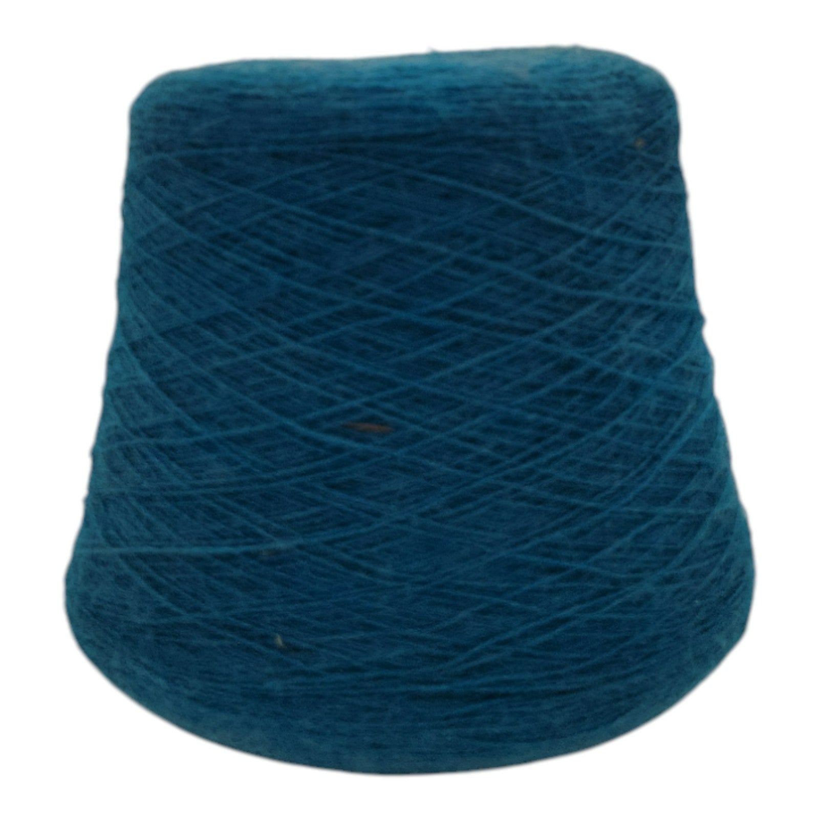 Vintage Collins And Aikman Alphashair Teal Yarn Cone 2/24