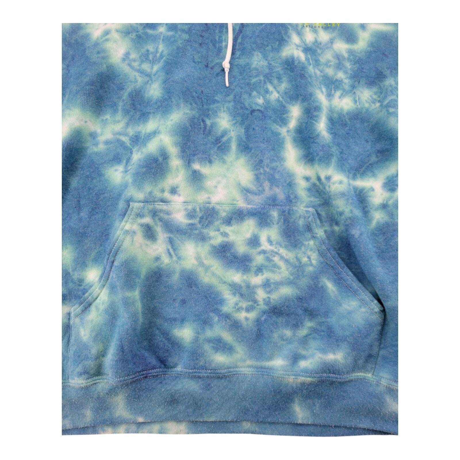 Artist Union Death Valley Arizona Tie Dye Hoodie Blue Green Cactus Desert Size L