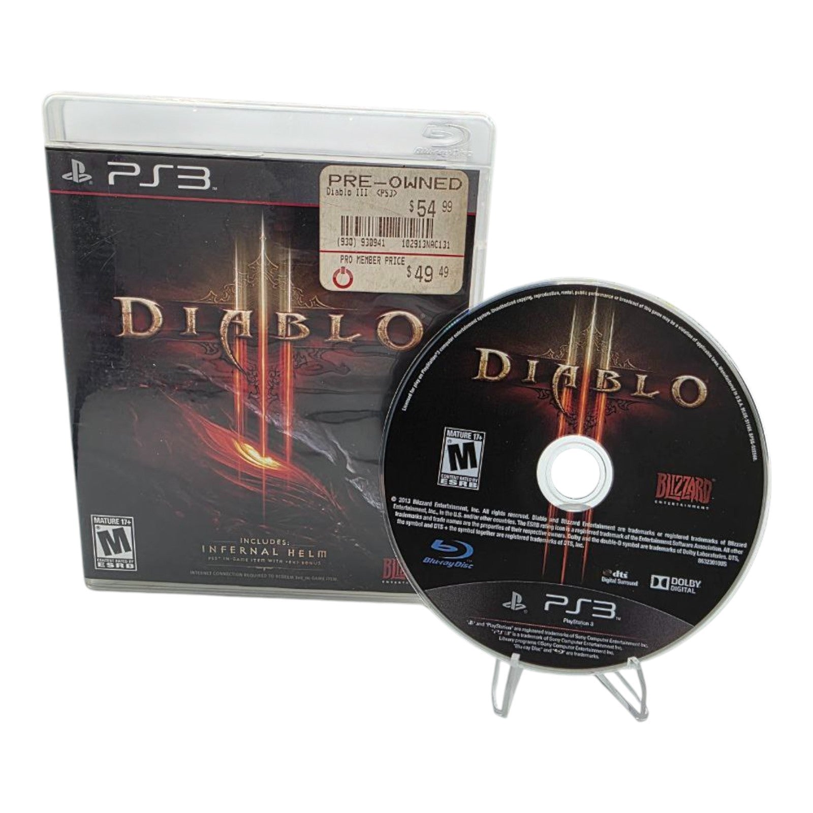 Diablo III PS3 PlayStation 3 Complete Tested Blizzard 2013 No Manual