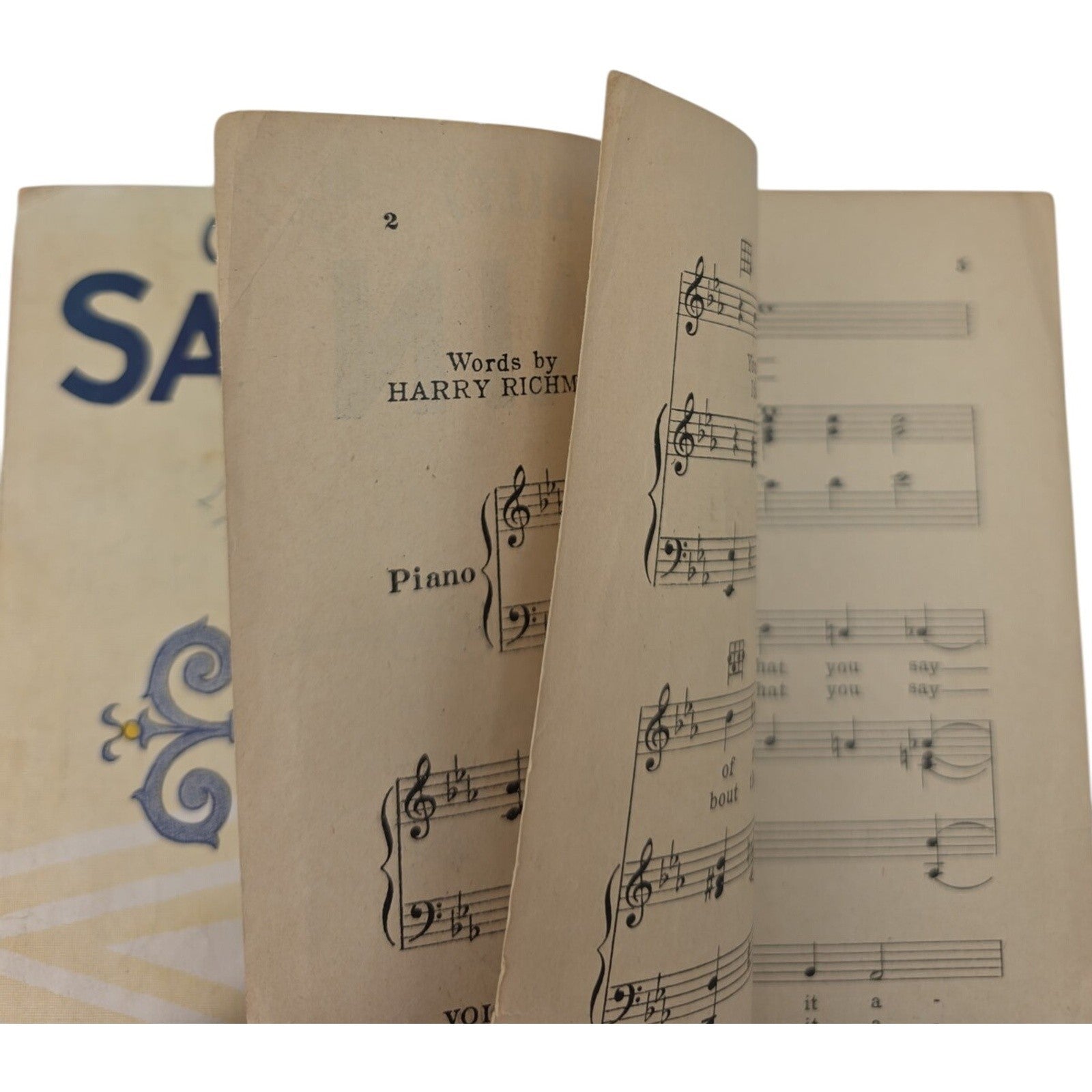 Vintage Sheet Music 1926 Say It Again I Don't Believe it But Harry Richman
