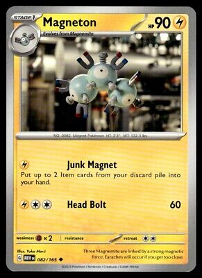 Pokemon 2023 Scarlet & Violet 151 Magneton Uncommon #82 Near Mint Card