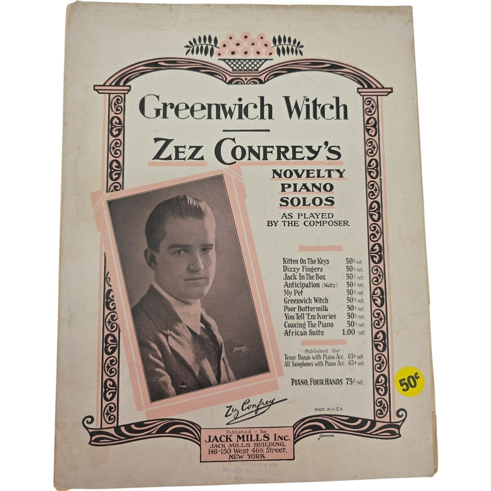 Kitten On The Keys Advanced Piano Solo Novelty Zez Confrey Sheet Music