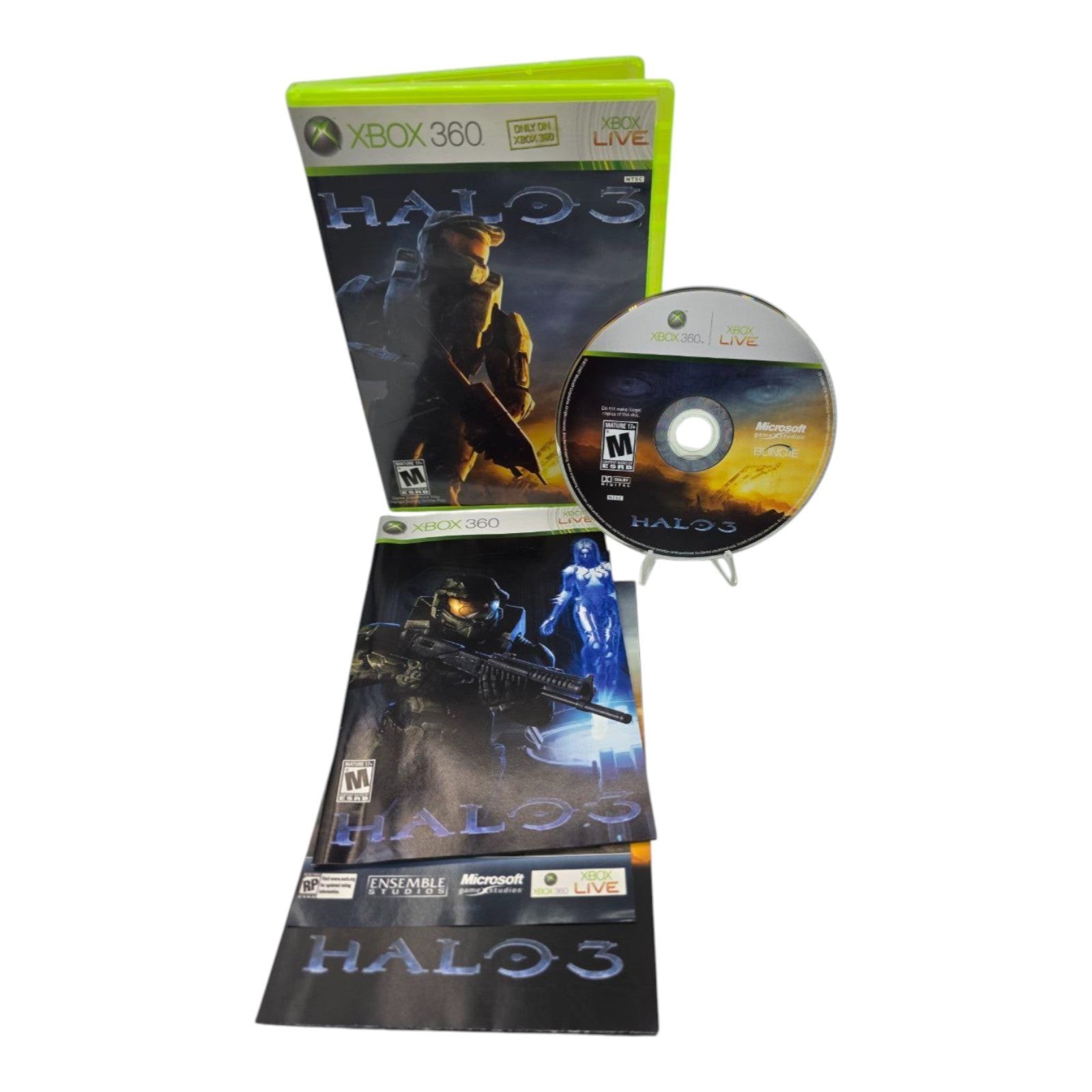 Halo 3 Xbox 360 Complete with Manual Bungie FPS Game Tested 2007