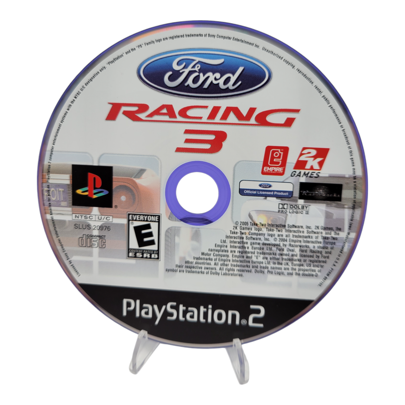 2K Games Ford Racing 3 PlayStation 2 Game 2005 with Manual