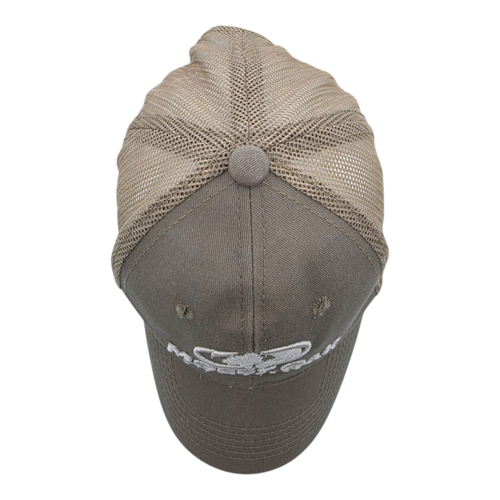Mossy Oak Fishing Khaki Trucker Hat Mesh Back Snapback Cap One Size