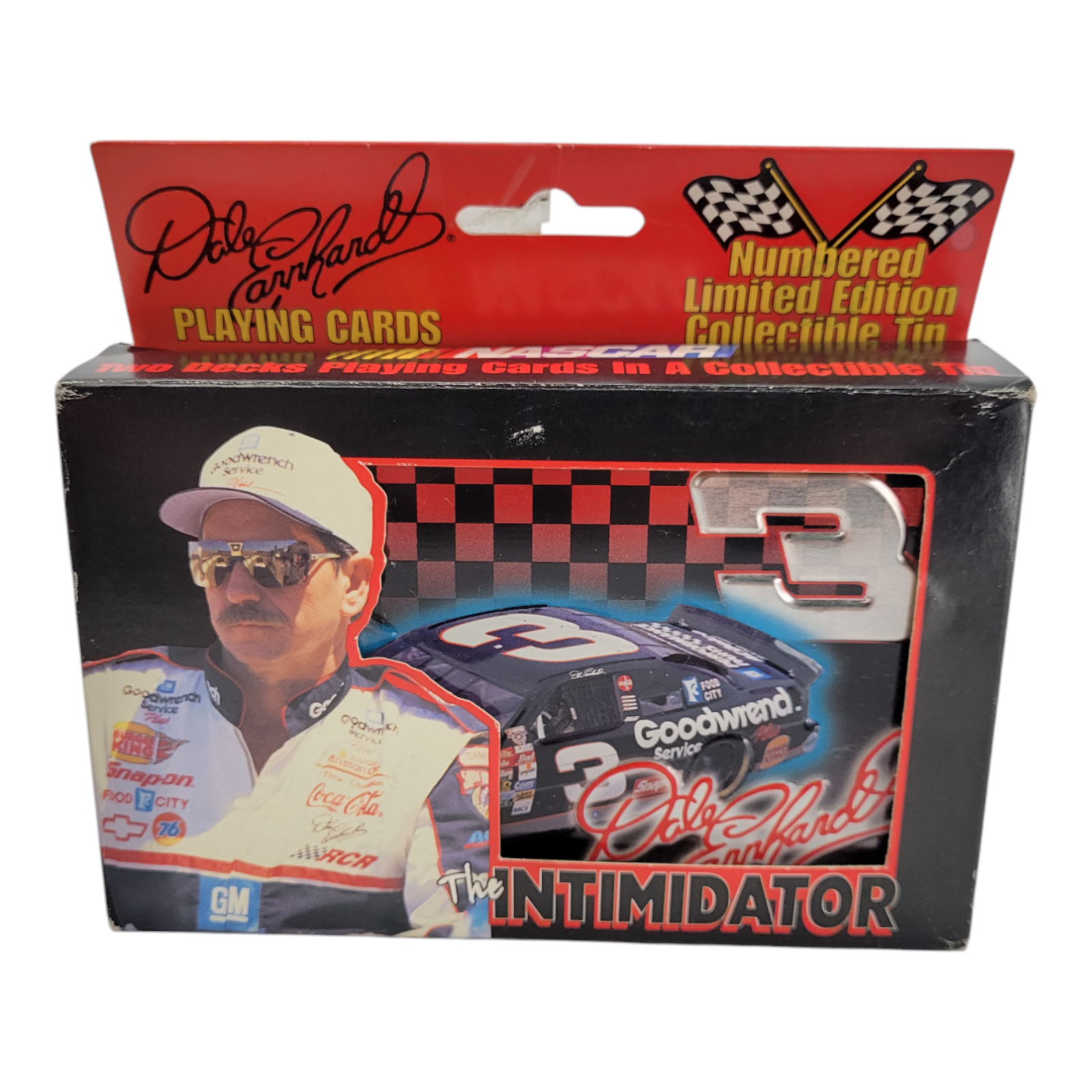 NASCAR 1999 Dale Earnhardt The Intimidator Playing Cards Limited Edition Tin