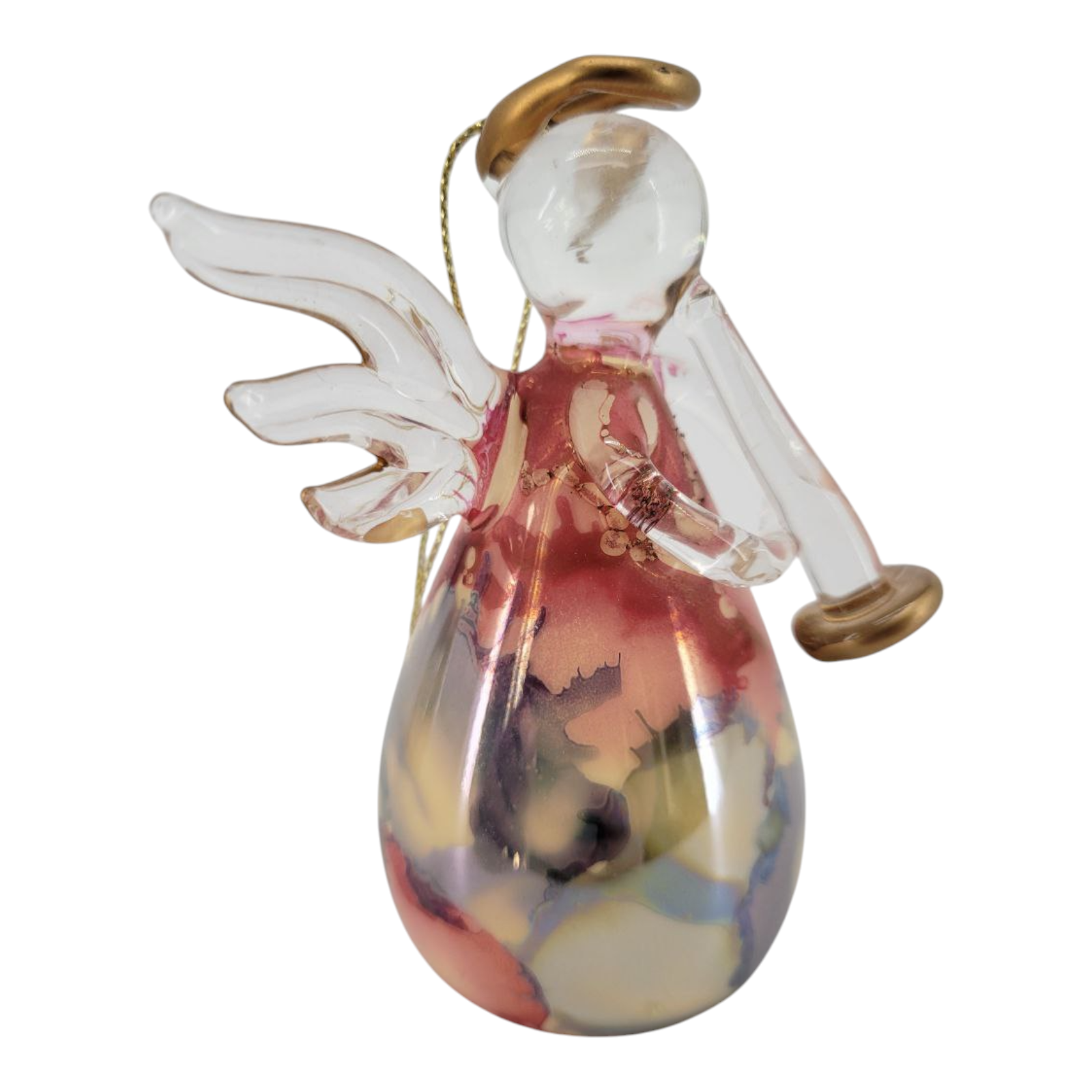 Russ Berrie Blown Glass Angel of Love Figurines Decorative Bundle