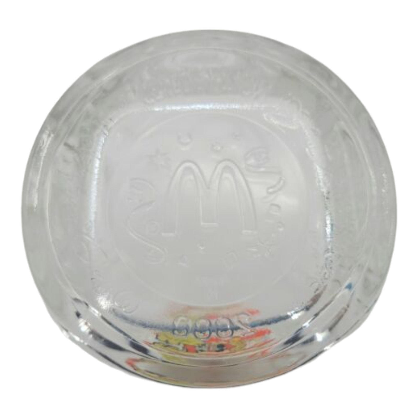 Walt Disney World Commerative 2000 Mickey Mouse Wizard Epcot Center Square Glass