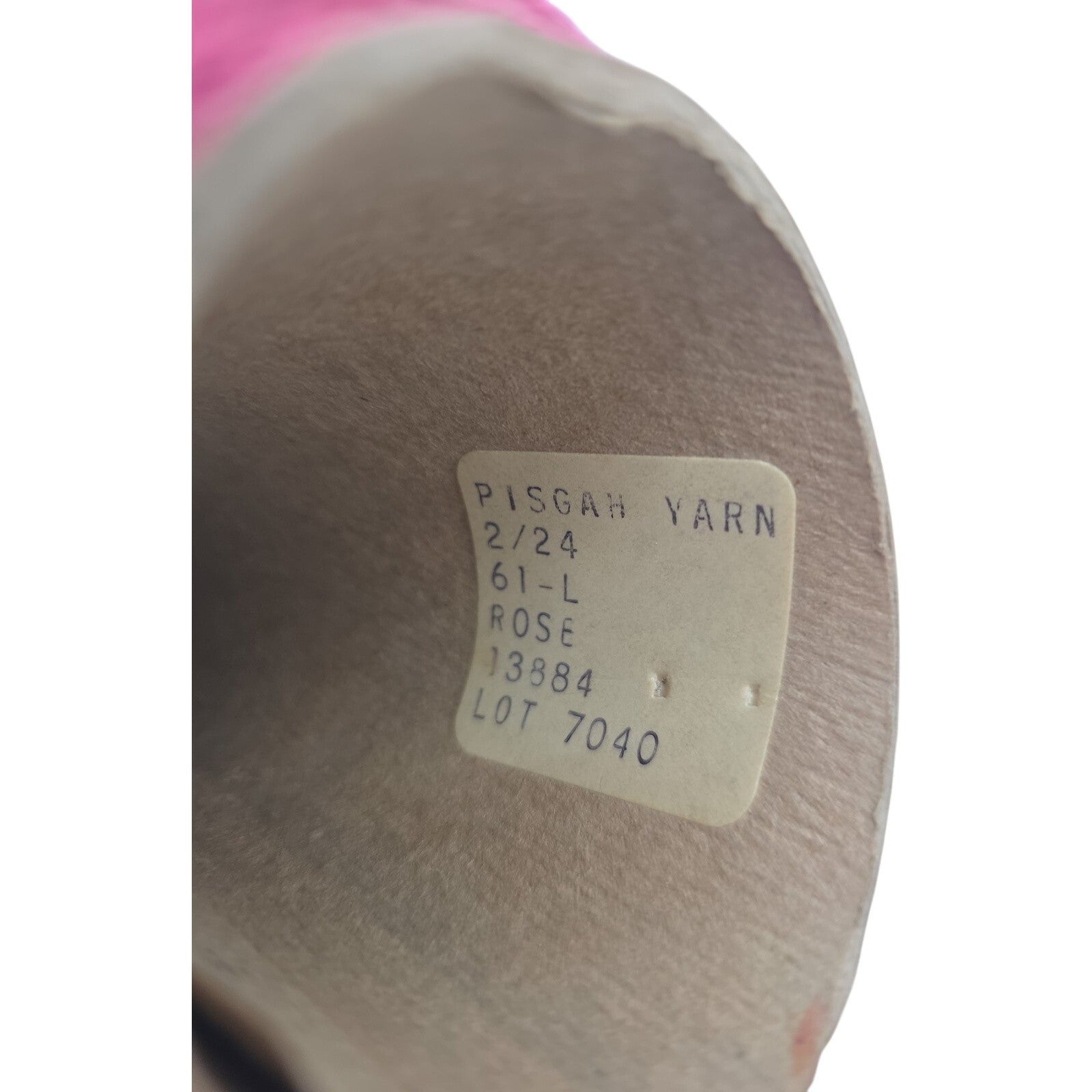Vintage Pisgah Yarn 2/24 Rose Pink Weaving Knitting Cone Yarn 7040 Lot of 4