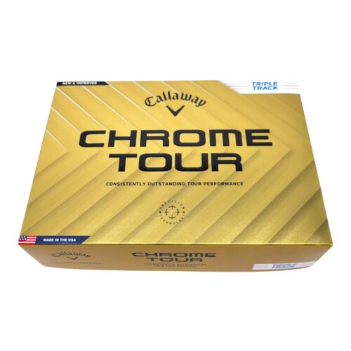 Callaway Chrome Tour Golf Balls Triple Track White 12 Pack High Performance 2024