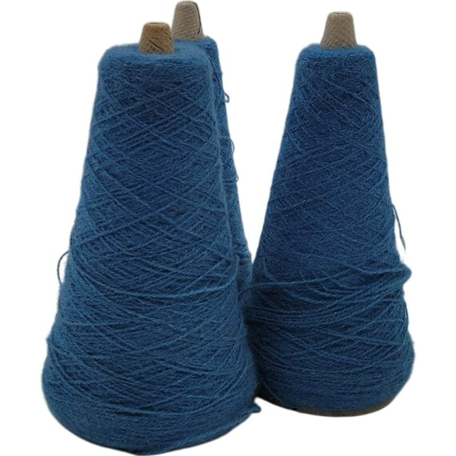 Vintage Templon 2/24 Acrylic Cone Yarn Blue Heather S-83353 Lot of 3