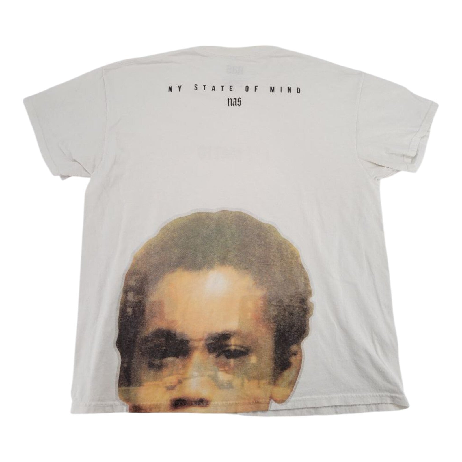 Nas Illmatic Album Cover Graphic T-Shirt White Men's Size XL