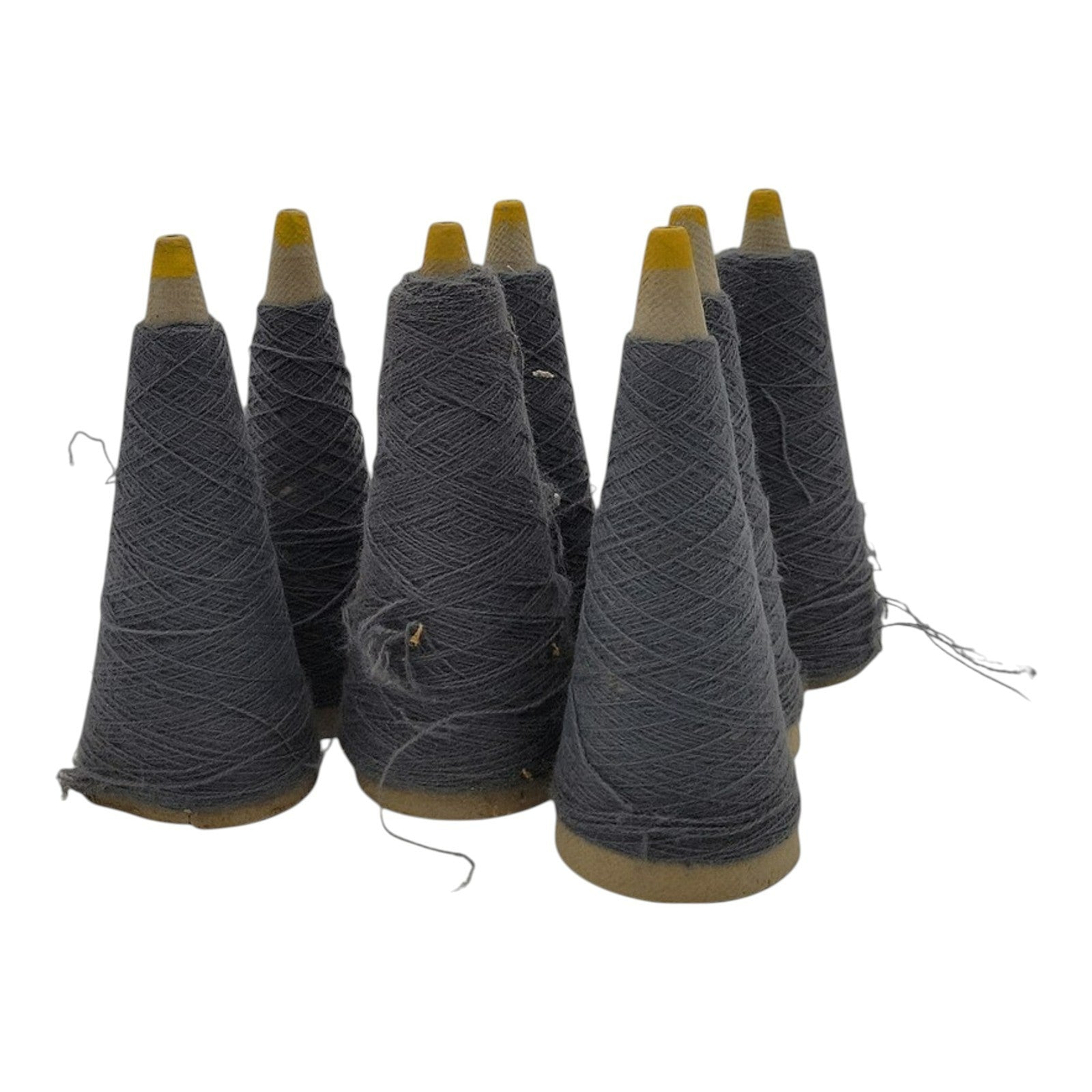 Vintage Templon UN Flannel 2/24 Acrylic Weaving Knitting Cone Yarn Lot of 7