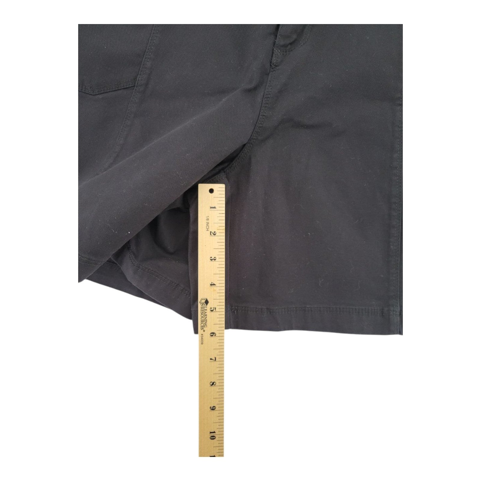 NEW Style & Co Women's Plus Mid Rise Bermuda Belted Shorts Black Size 16W