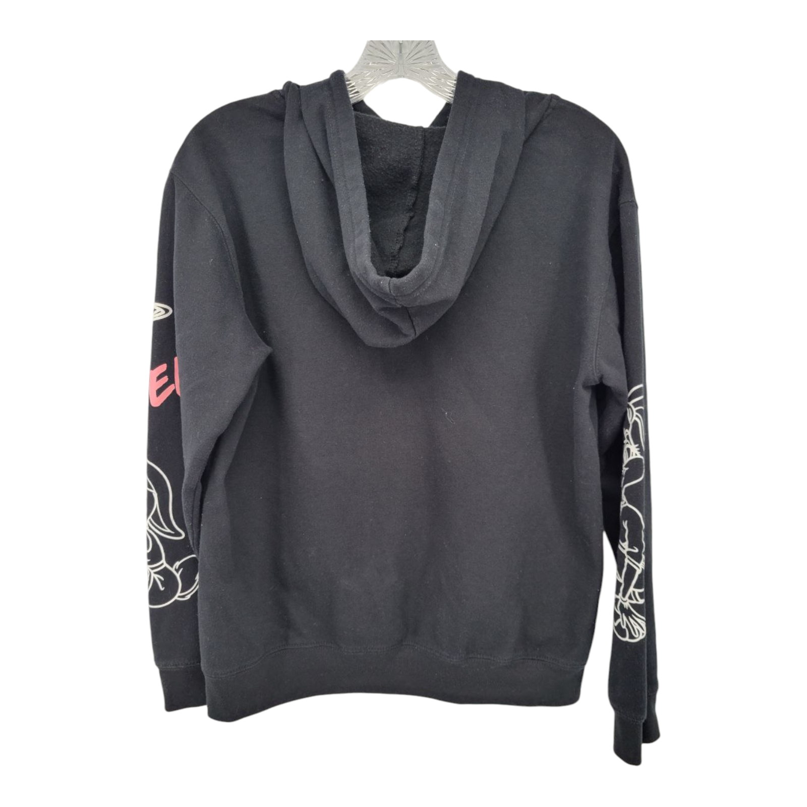 Looney Tunes Lola Bunny Hoodie Black Graphic Sweatshirt Womens Size L