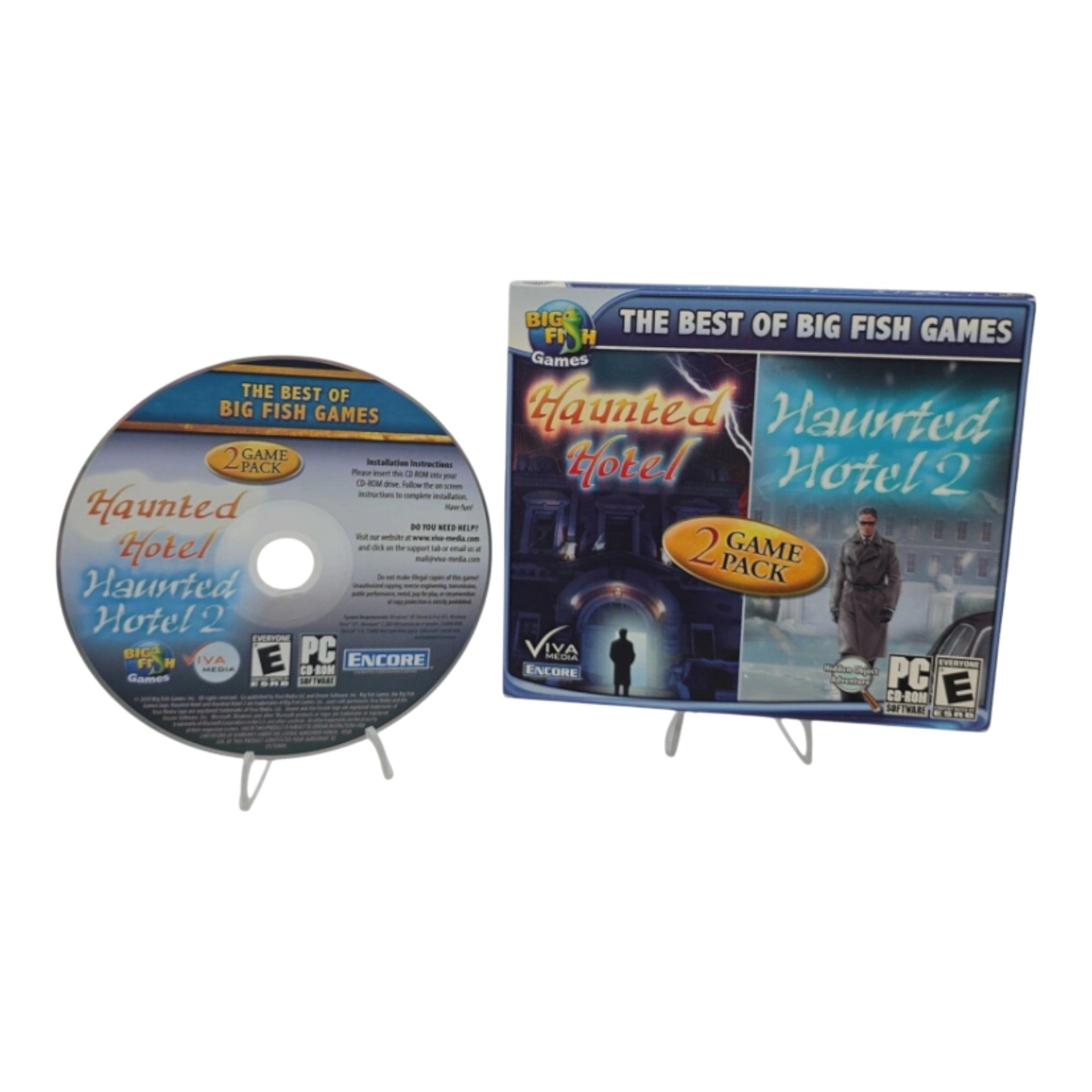 Haunted Hotel & Haunted Hotel 2 PC CD-ROM 2 Game Pack Big Fish Viva Media Encore