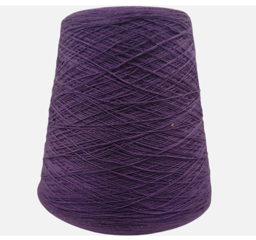 Burlington Madison Yarn Creslan Acrylic Vintage Cone Yarn Purple Teal Lot 48852