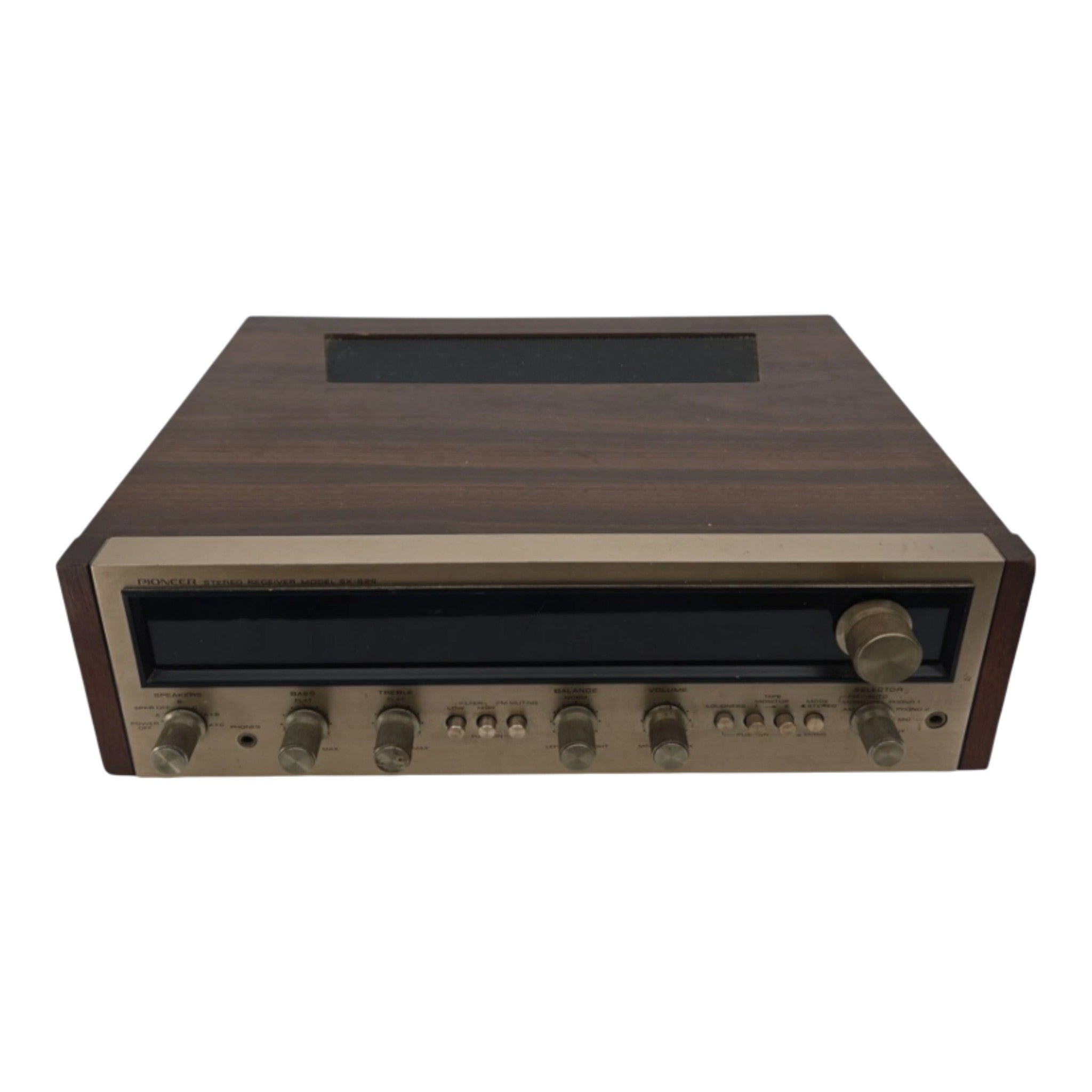 Pioneer SX-626 Vintage Stereo Receiver For Parts/Non Working Wood Case Japan