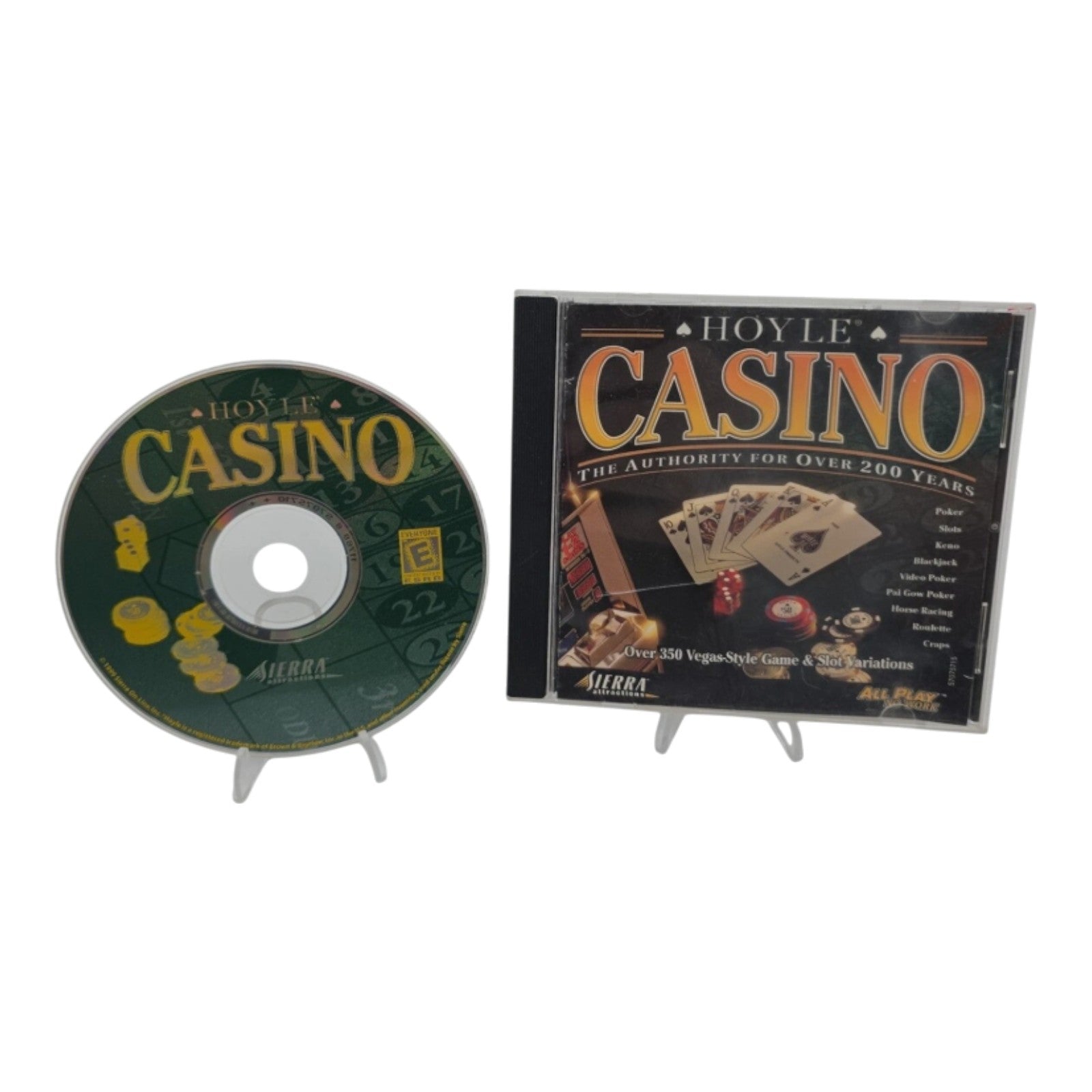 Hoyle Casino PC CD-ROM Game Sierra 1999 All Play no Work Tested and Working