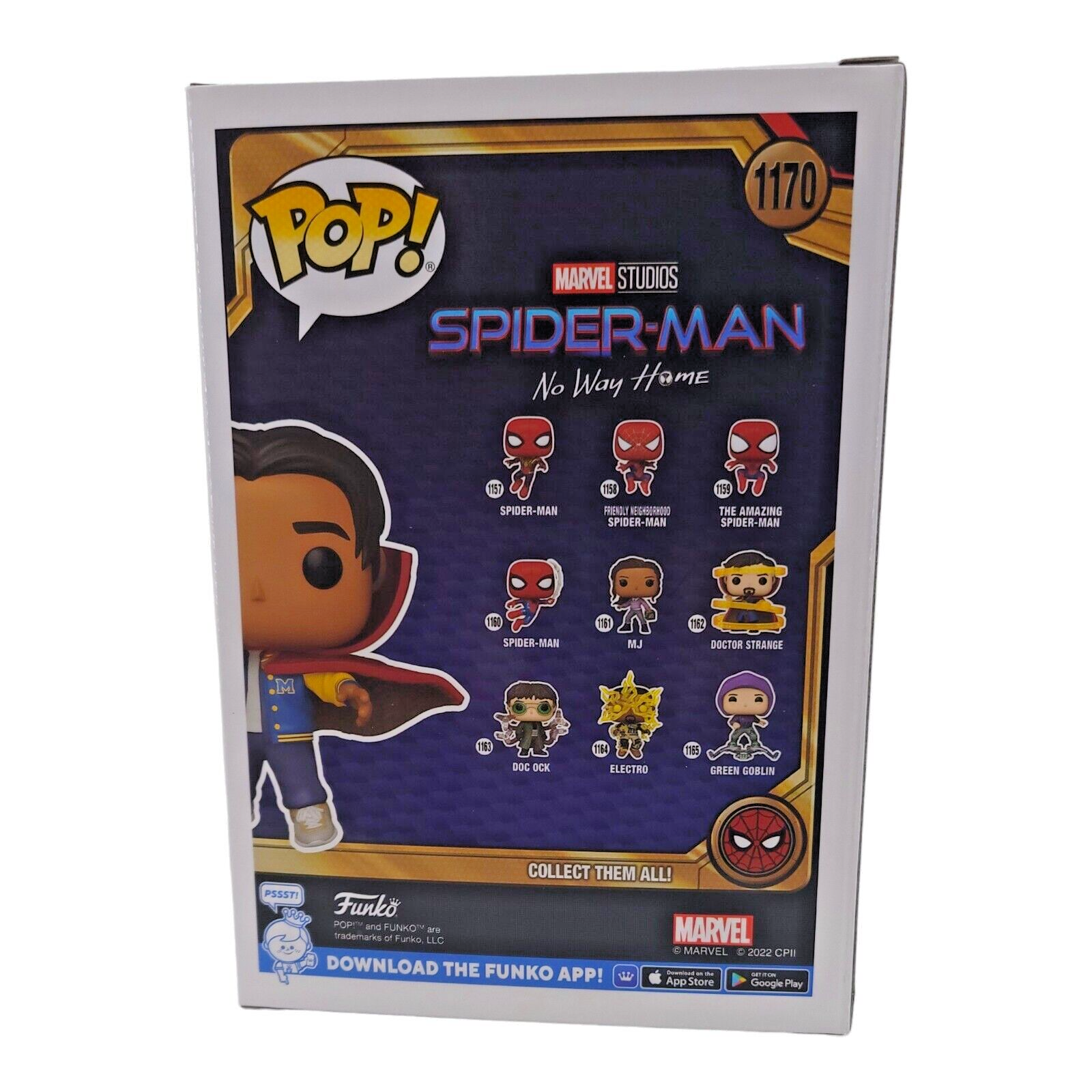 Funko Pop Marvel Spider-Man No Way Home Ned Bobble-Head #1170 Collectible Figure