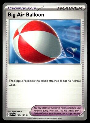 Pokemon 2023 Scarlet & Violet 151 Big Air Balloon Uncommon Near Mint Card