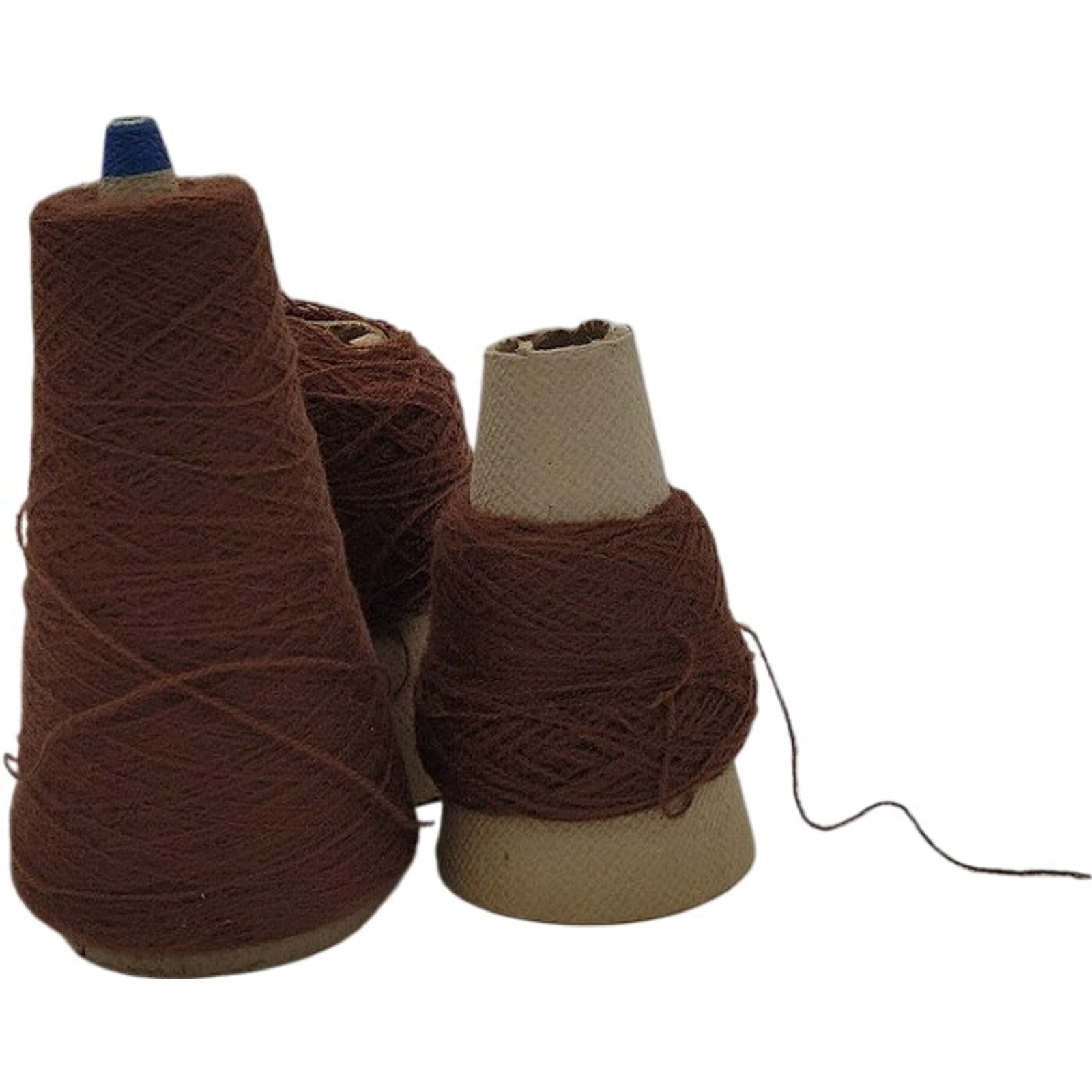 Vintage Templon 2/24 Coffee Brown 100% Acrylic Weaving Cone Yarn Lot of 3