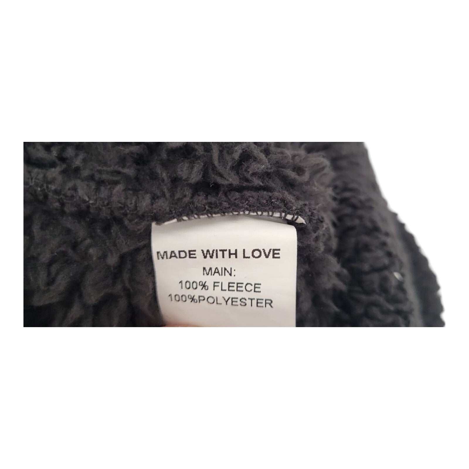 Shy Velvet Black Fleece Balaclava Wind Resistant Winter Face Mask