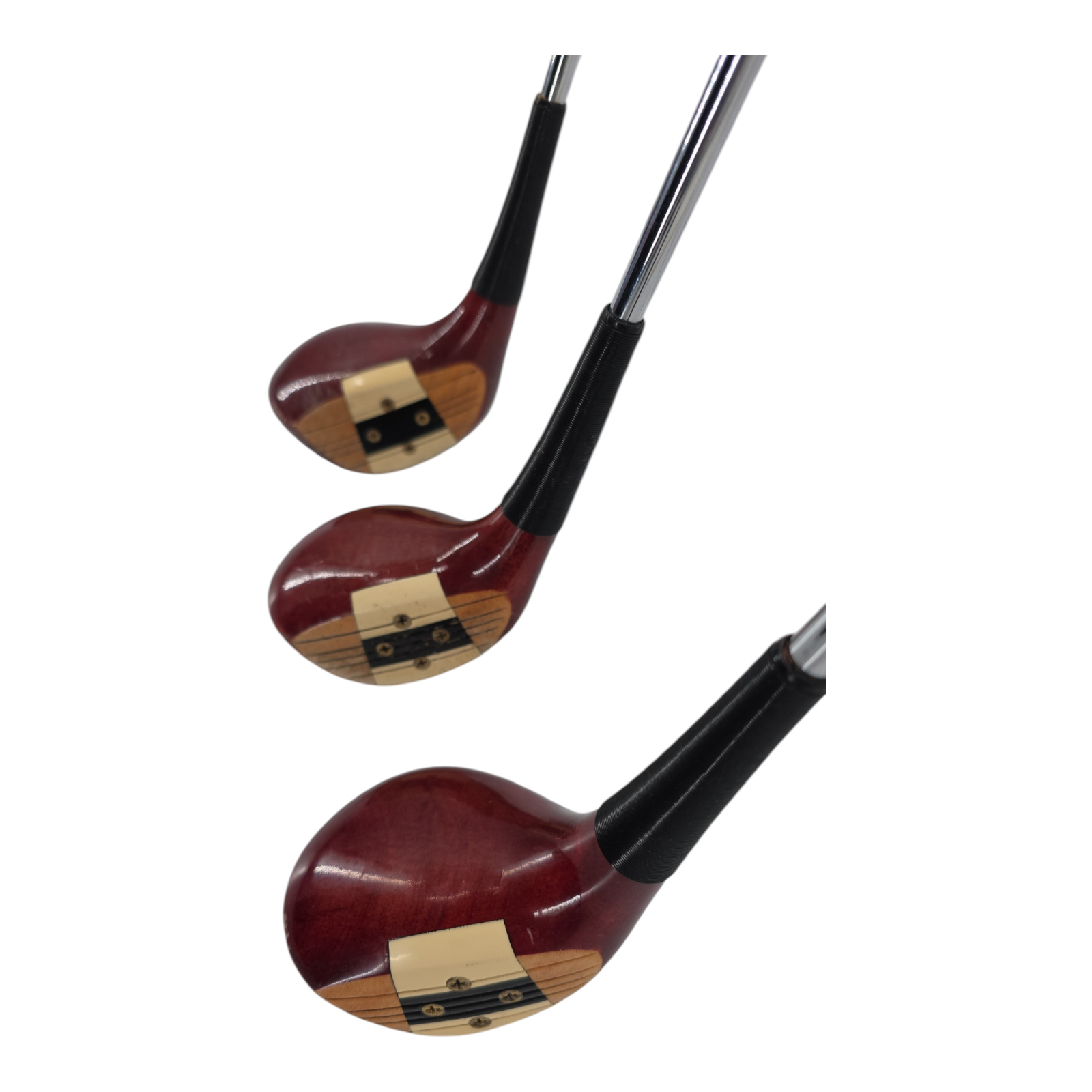 Wilson Staff Persimmon Driver 3 And 5 Fairway Wood Bundle RH Steel Shafts