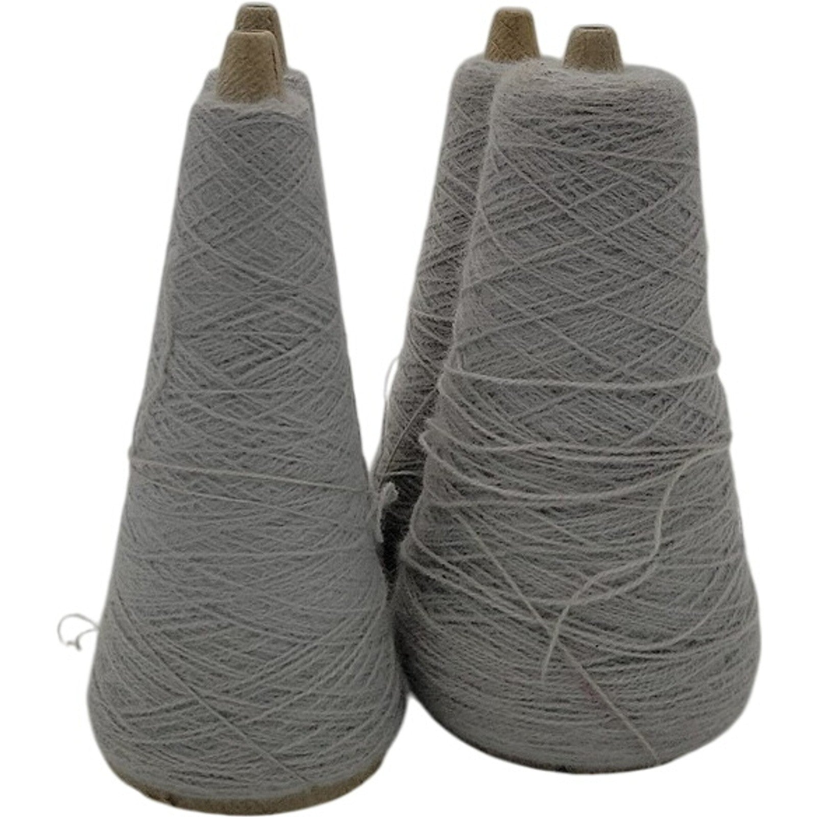 Vintage Templon 2/24 Grey Heather S-83356 Yarn Cone Lot of 4