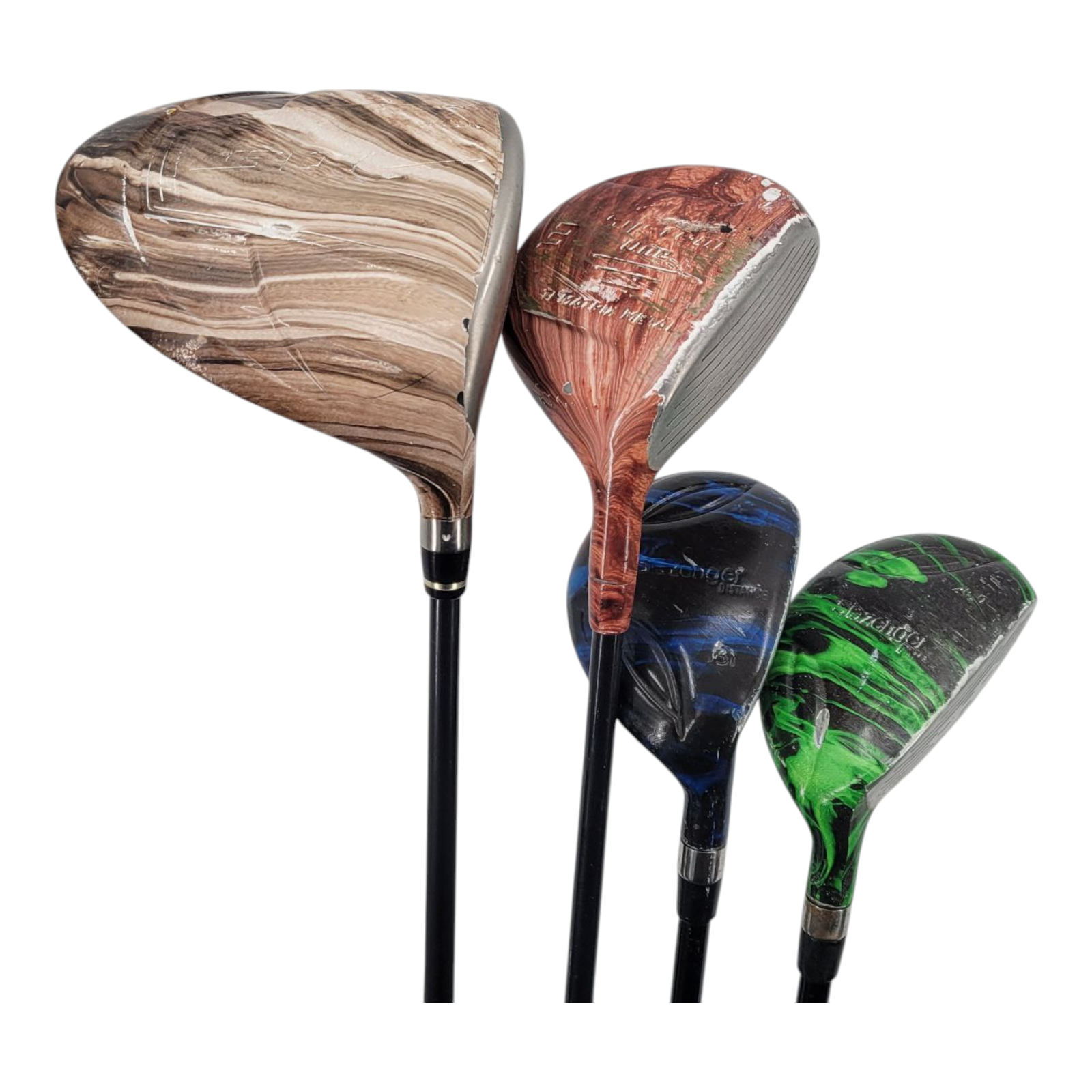 Camouflage Driver 3 Fairway Wood 3 and 4 Hybrid Mens RH Golf Club Bundle