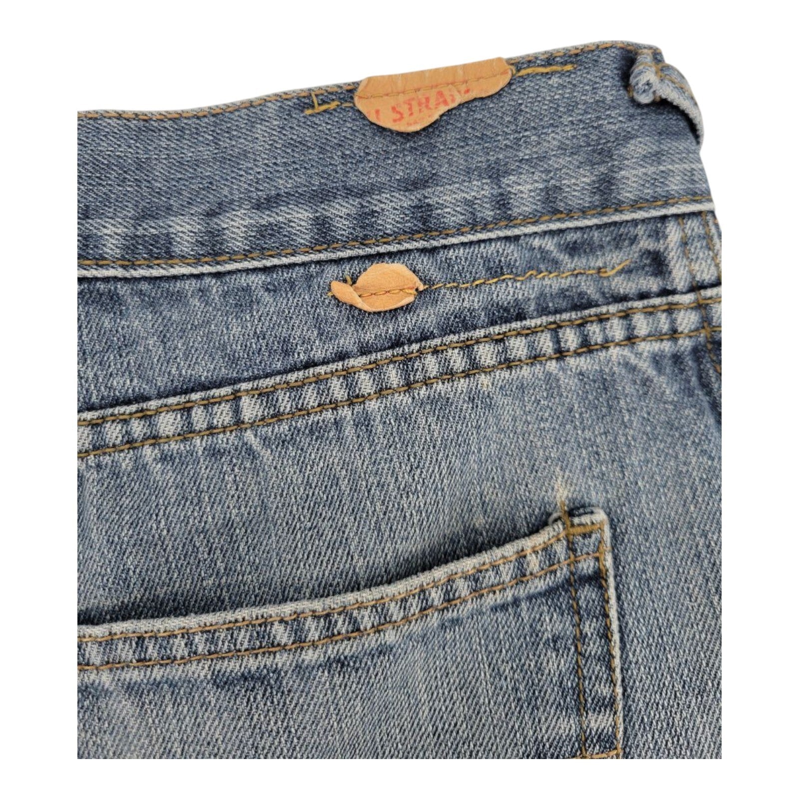 Levi's Denim Shorts Mens Blue Loose Straight Fit Carpenter Pockets Size 30