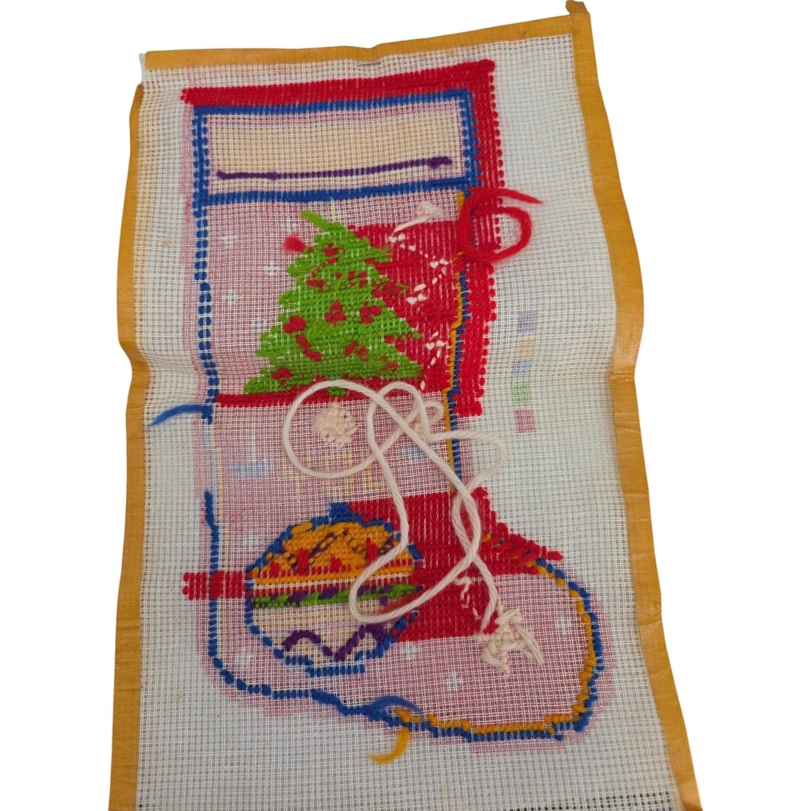 Vintage Monogrammed Scandinavian Christmas Stocking Needlepoint Kit - Lee Wiegan