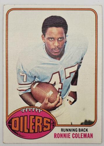1976 Topps Chewing Gum Football Cards Houston Oilers