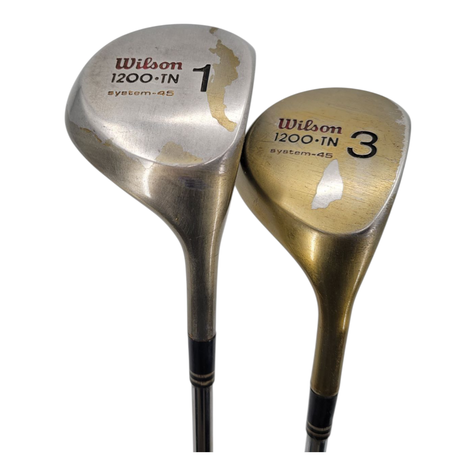 Wilson 1200 TN System 45 1 3 Fairway Wood Set RH Pepsi Edition Steel Shaft