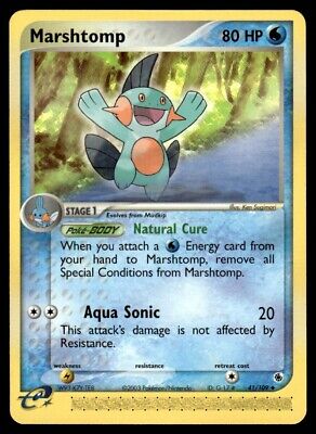 Pokemon 2003 EX Ruby Sapphire Marshtomp Stage 1 Uncommon #41 Lightly Played