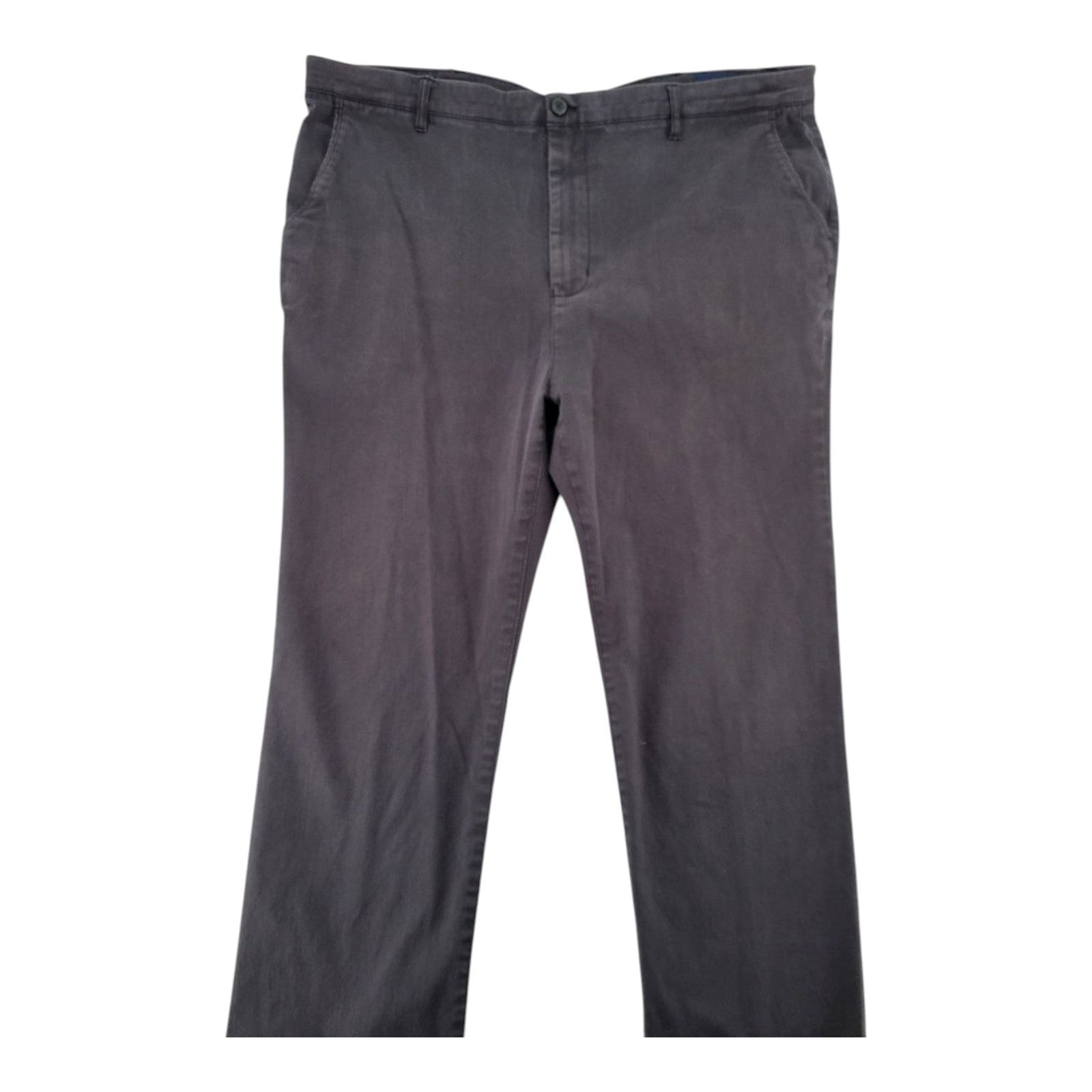 MTailor Mens Gray Stretch Chino Pants Cotton Spandex Size 42