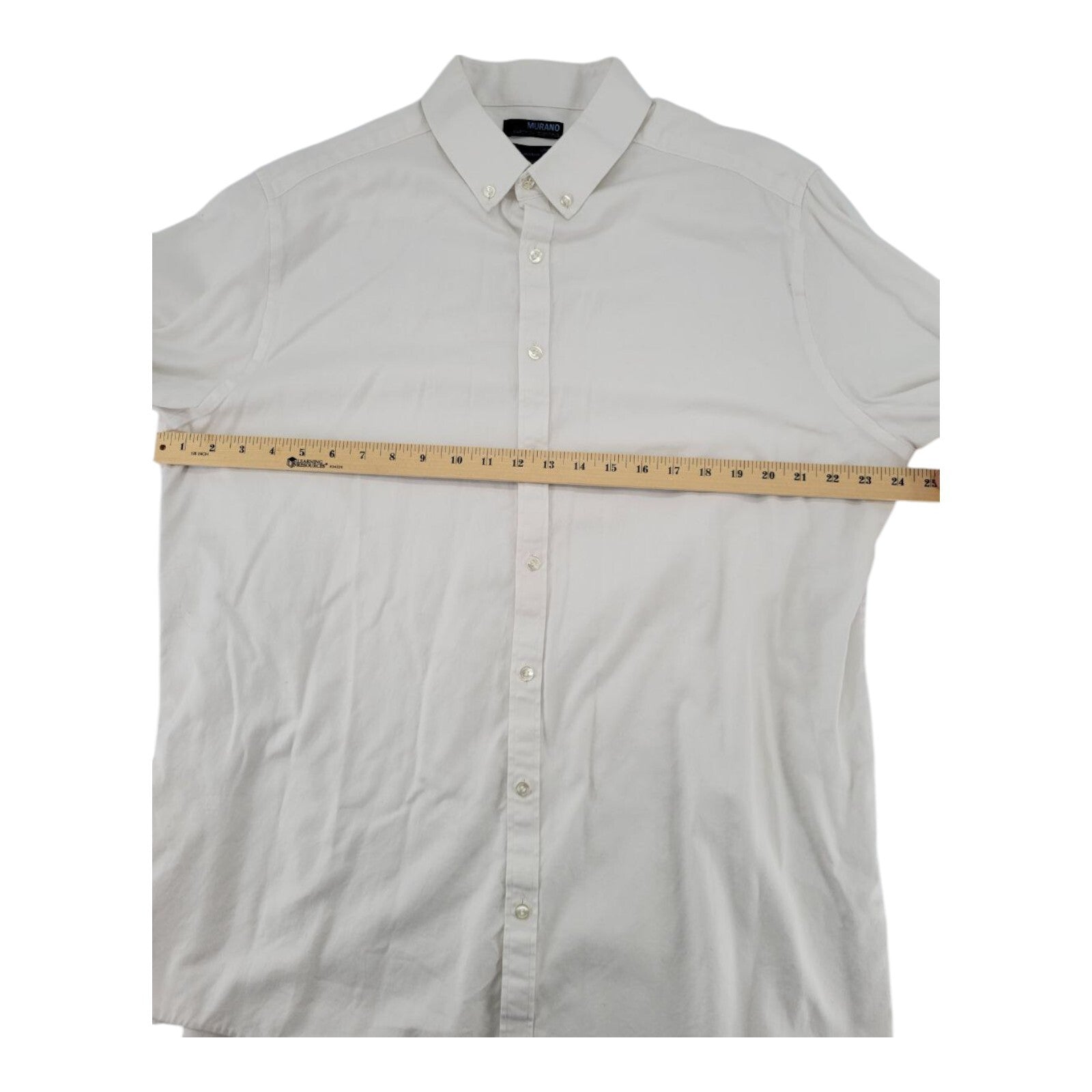 Murano Ultimate Modern Comfort White Button Down Long Sleeve Shirt XLT