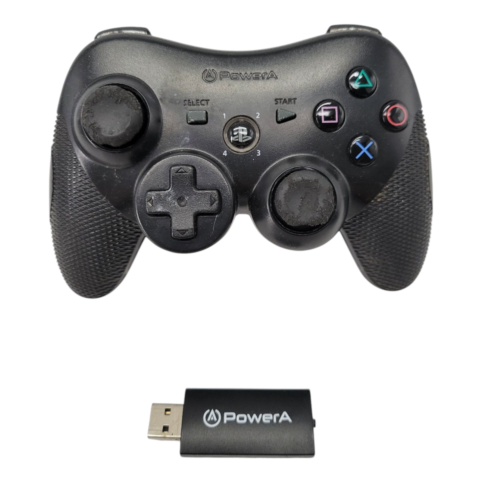 PowerA Wireless Controller for PS3 Model 1427441-01 with USB Dongle Receiver