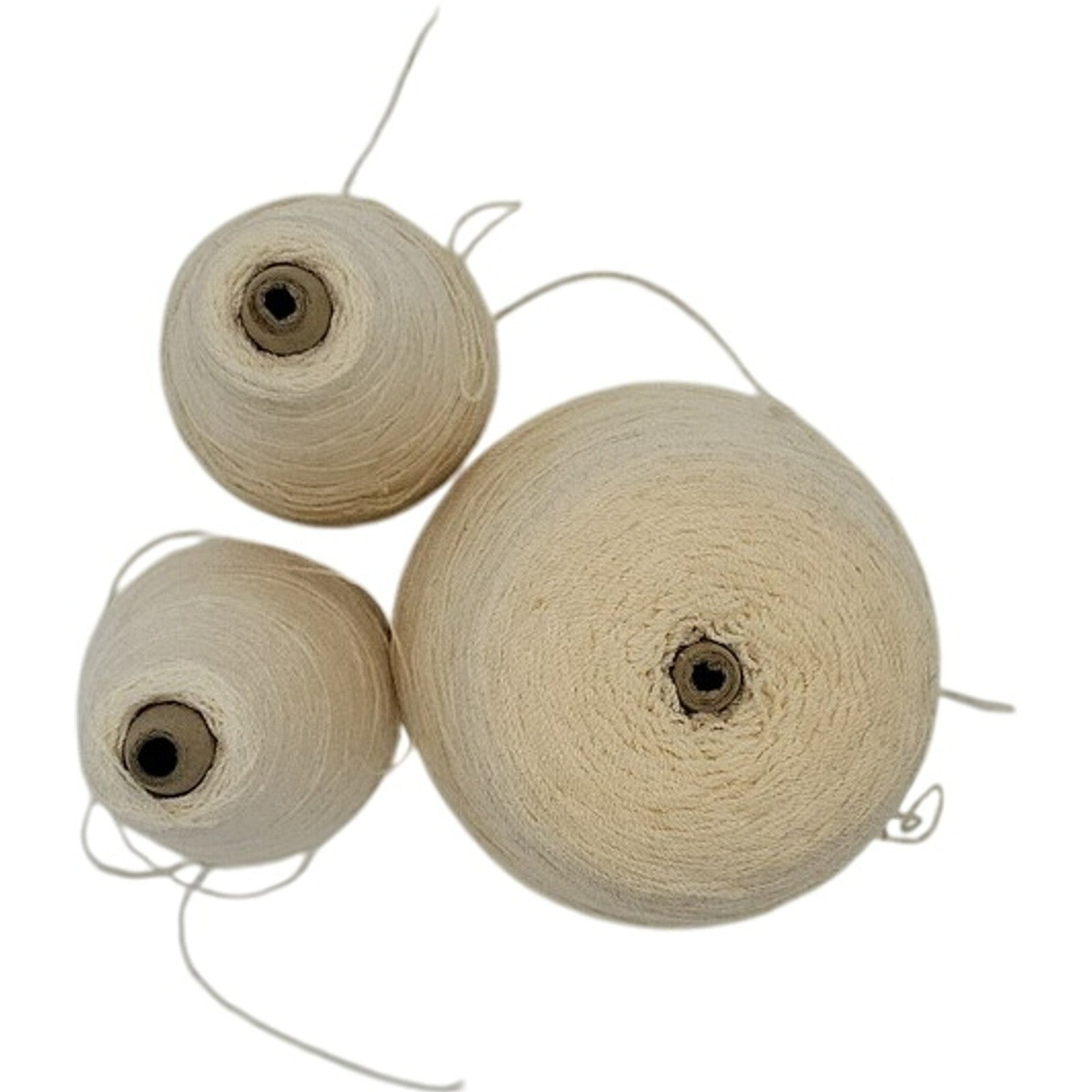 Vintage Acrylic Cone Yarn N/679R WL Ray Super White 2326.03 Lot of 3