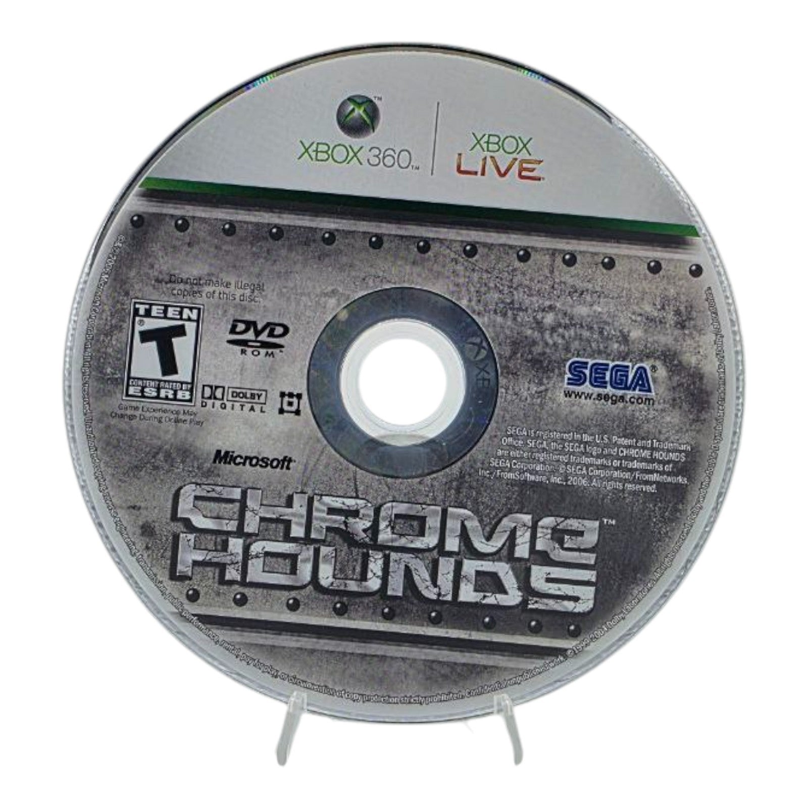 Chrome Hounds Xbox 360 Game Complete No Manual Tested SEGA 2006