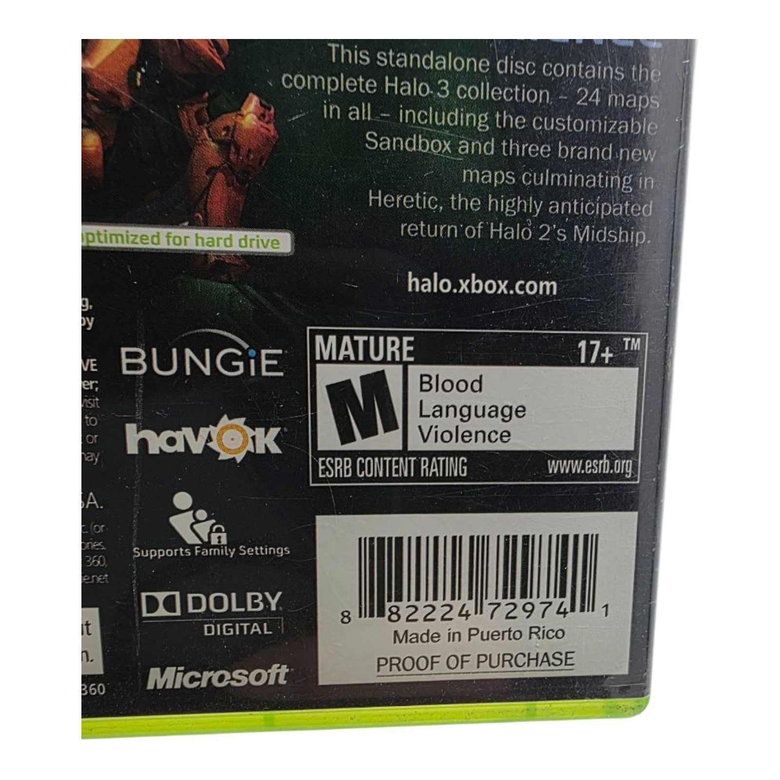 Halo 3: ODST Xbox 360 2009 Complete CIB w/ Manual & 2 Discs Microsoft
