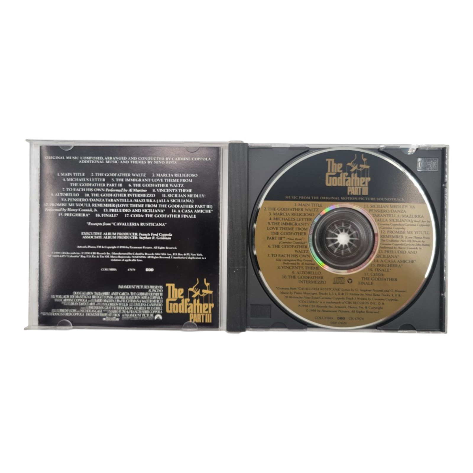 Phantom of the Opera Godfather Part III X Files 3 CD Soundtrack Bundle