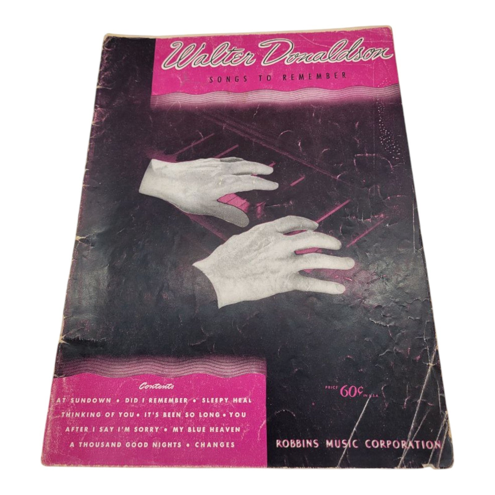 Walter Donaldson Songs to Remember Piano Sheet Music Book Robbins Music
