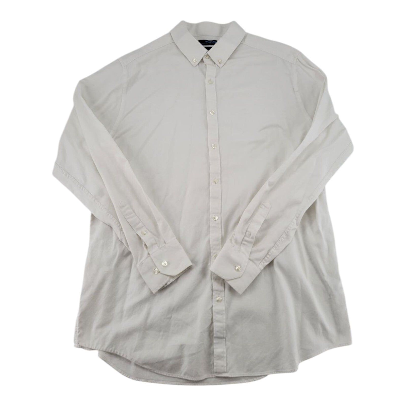 Murano Ultimate Modern Comfort White Button Down Long Sleeve Shirt XLT