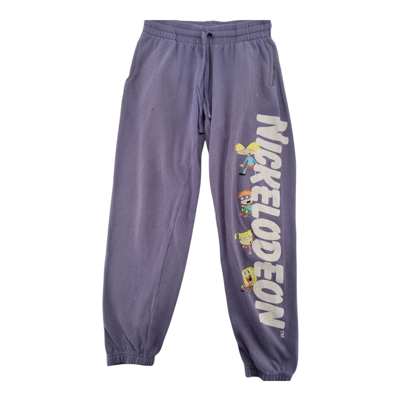 Nickelodeon Purple Sweatpants Rugrats Hey Arnold Spongebob Mens Size M