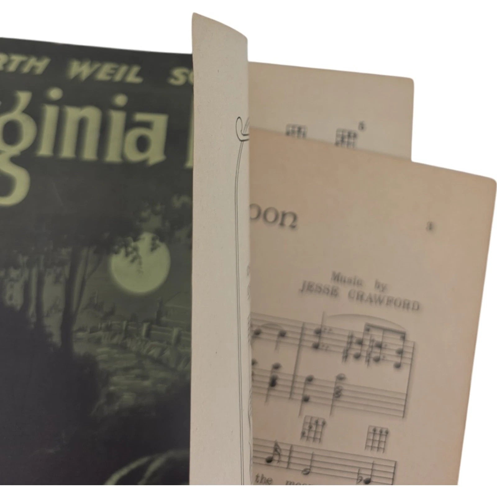 1924 Old Virginia Moon Sheet Music by Jesse Crawford Gus Kahn Milton Weil Music
