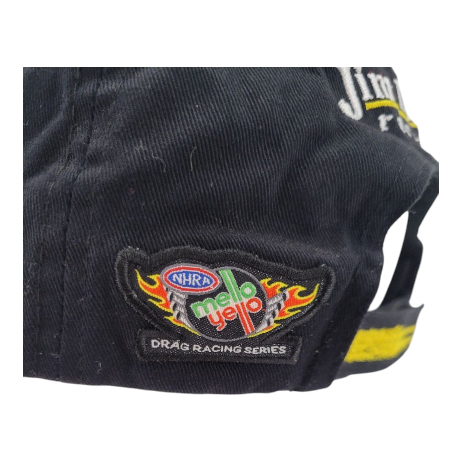 MainGate NHRA Grime Boss Drag Racing Black Yellow Adjustable Hat One Size