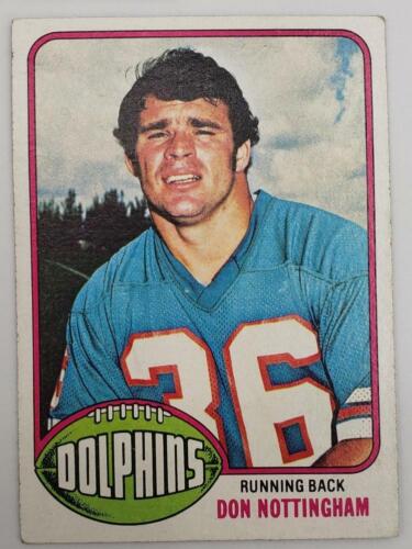 1976 Topps Chewing Gum Football Cards Miami Dolphins