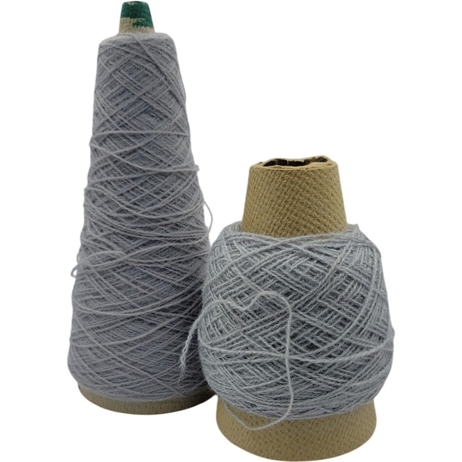 Vintage Templon The Knittery Dark Silver Grey Acrylic Cone Yarn 2/24 Lot of 2